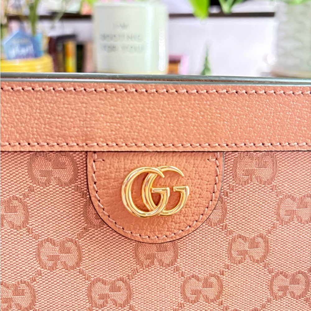 Gucci Ophidia Blush Pink GG Logo Chain Strap Shoulder Bag - Picture 4 of 8